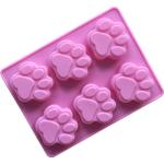 BPA Free 3D Puppy Footprint Silicone Hard Candy Molds