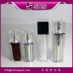 luxury promotion cream bottle ,good price airless pump bottle ,square clear good