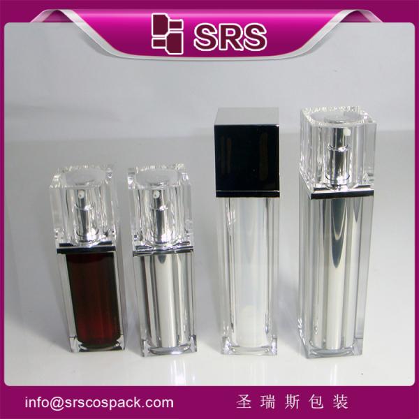 30ml 50ml clear empty airless pump bottle for skin care cream ,cosmetic pump