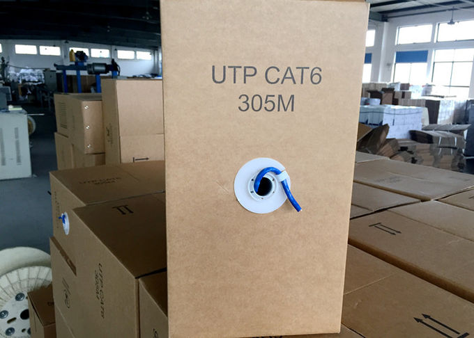 Shielded FTP/UTP Twisted Bulk CAT5E Cable Blue Transparant PVC Computer Wire