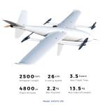 Load 2.2KG Weight Surveying Tilt Camera Fixed Wing Drone Vertical Takeoff Street