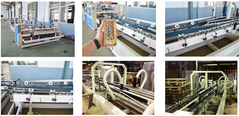 High Speed Folder Gluer Machine Dimensions 1000×3000×1600mm 150 Pcs/Min With Strapping