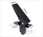 Iron Excavator Components Foot Control Black Double Pedal Valve