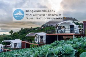 Quality Winter Outdoor Luxury Igloo Geodesic Glamping Pods Clear Dome House Tent With Fireplace Insulation wholesale
