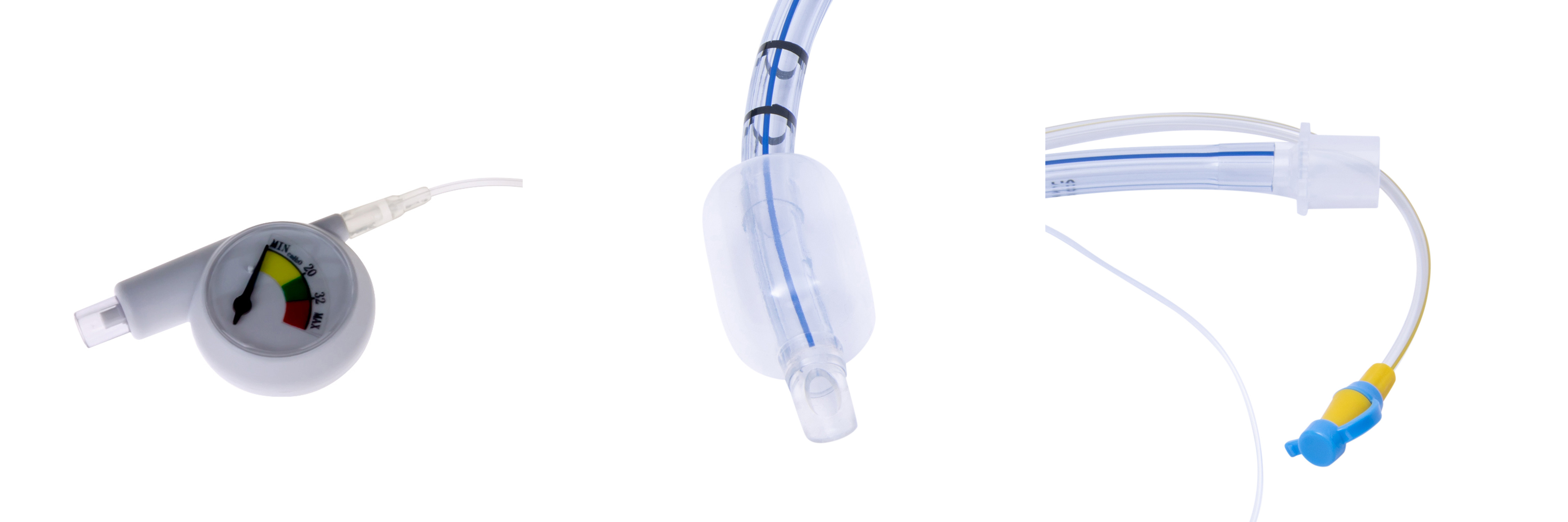 Reduced VAP Incidence Hot Sale Flexible Soft Balloon Endotracheal Tube With Dial Pressure Indicator