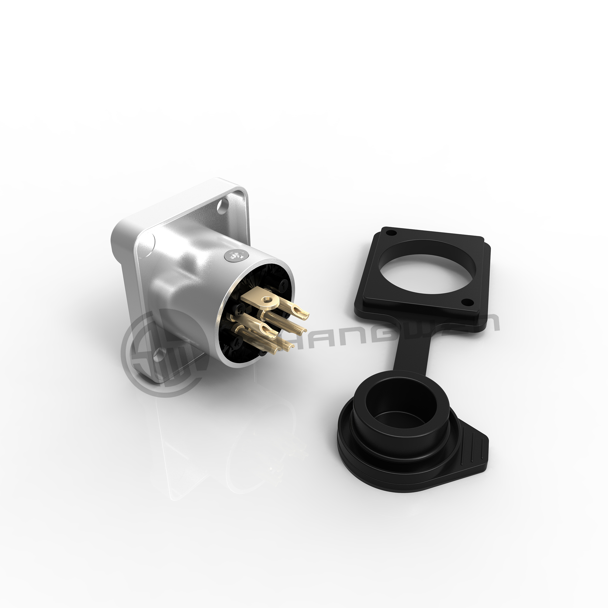 Mini XLR 5 Pin Connector Outdoor Male And Female Plug Connector Waterproof