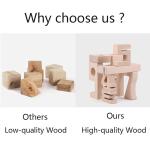 Number Building Blocks Wooden Math Digital Toys Baby Balance Block Jenga Toy