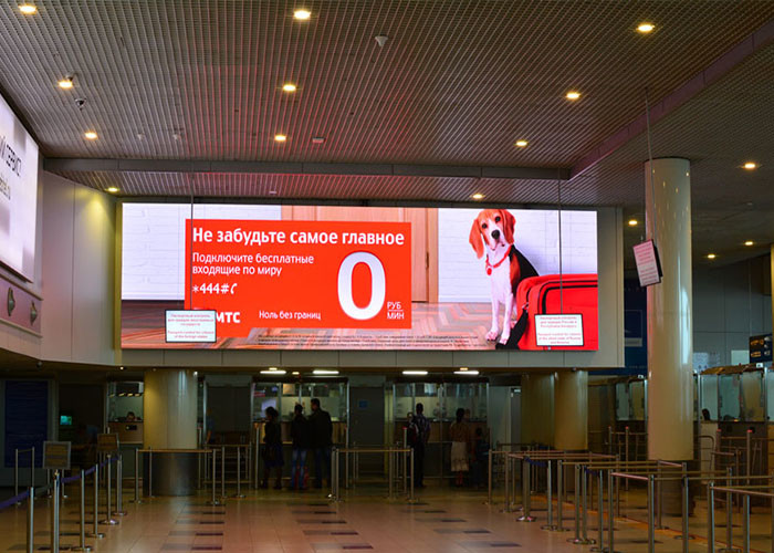 Airports Full Color Ultra Thin Led Screen Outdoor LED Billboard 320x160mm