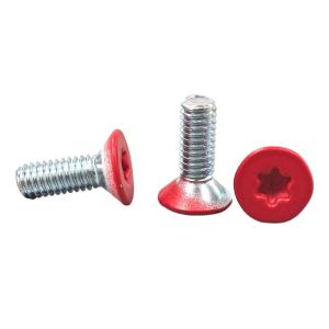 Quality Customized Red Painted Torx Drive Screw Stainless Steel Star Head Wood Screws wholesale