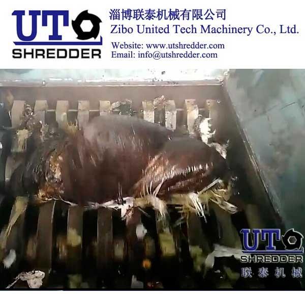 Oil Sludge Shredder/ Oil sludge woven bags shredder/Sludge mixture shredder