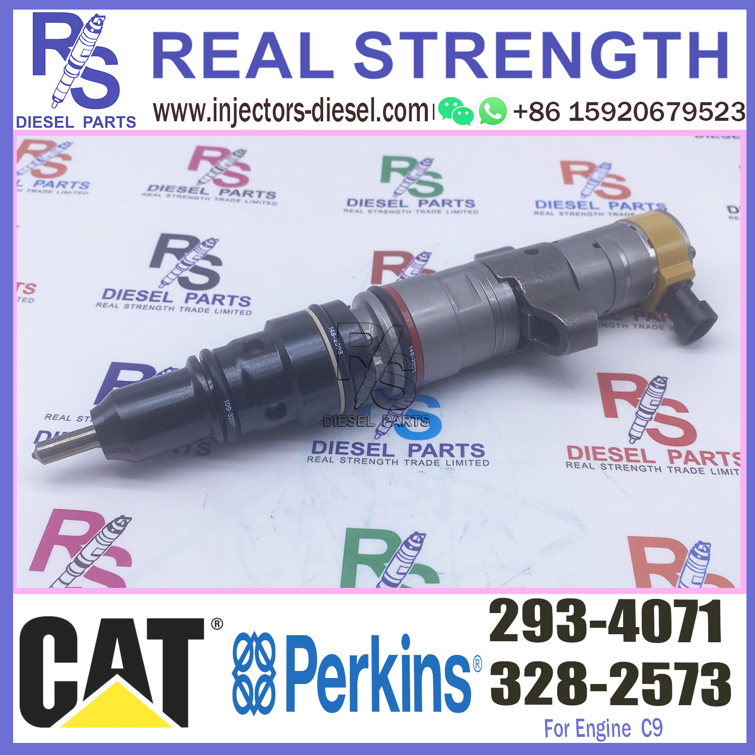 Diesel engine fuel injector 293-4071 excavator C9 diesel engine fuel Injector 2934071 293-4071