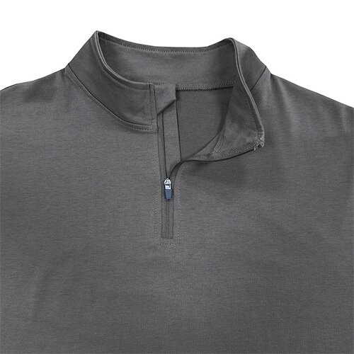 OEM maufactory Autumn Winter European American Stand Up Collar Solid Color POLO Men'S Long Sleeve