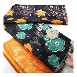 Quality Party Wedding Dress Fabric 2023 African Brocade Fabric with Lace Jacquard Damask Design wholesale