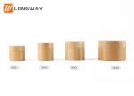 Bamboo Cream Jar With PET Inner Bottle , Custom Makeup Containers 20g 30g 50g