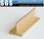 Brass Extruding T Shape Brass T Sections Extruded Brass Metal Parts