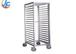 RK Bakeware China 15 Trays Stainless Steel Baking Tray Trolley Buffet Service