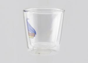 Quality Beer Design Clear Double Wall Coffee Cups Borosilicate Glass With Logo Customized wholesale