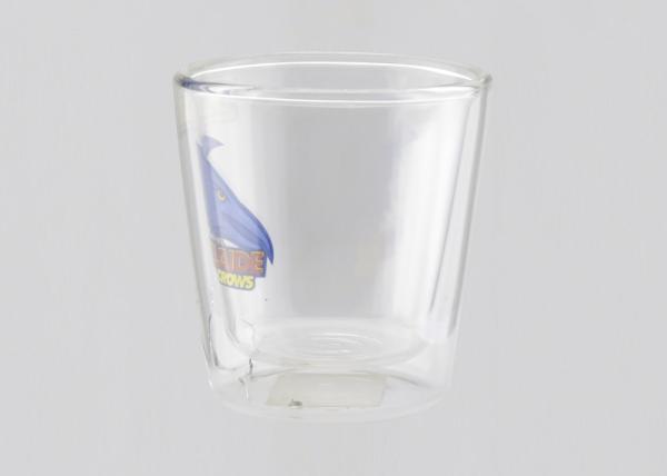 Beer Design Clear Double Wall Coffee Cups Borosilicate Glass With Logo