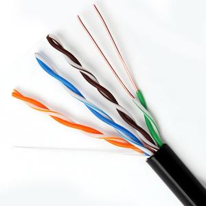 Quality 100MHz CAT5e UTP Outdoor Network Cable 1000FT 24AWG Solid PE Waterproof Cable wholesale