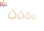 Unisex Colored Polished SUS Hollow Drop Pendant