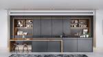 PVC / Lacquer Kitchen Island Furniture L Shape Shaker Modular Kitchen Cabinet