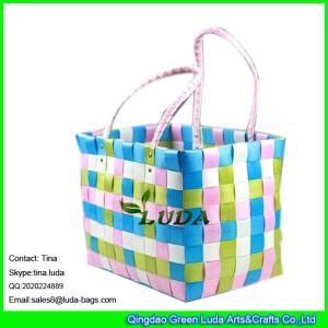 Quality LUDA hot sale 2016 summer pp strap made straw bag for shopping and promtion wholesale