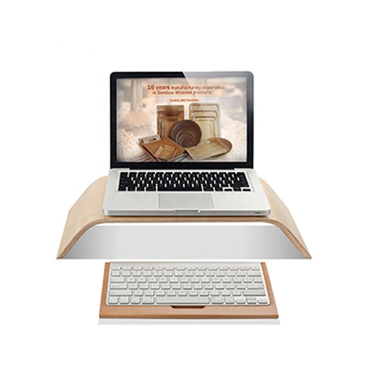 Amazon hotsale Wooden Monitor Stand Riser,Laptop Computer Monitor Riser for PC Screen Desktop Wooden Screen Monitor Stand Riser