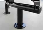 Waterproof Outdoor Recycled Plastic Benches Furniture Backless Curved