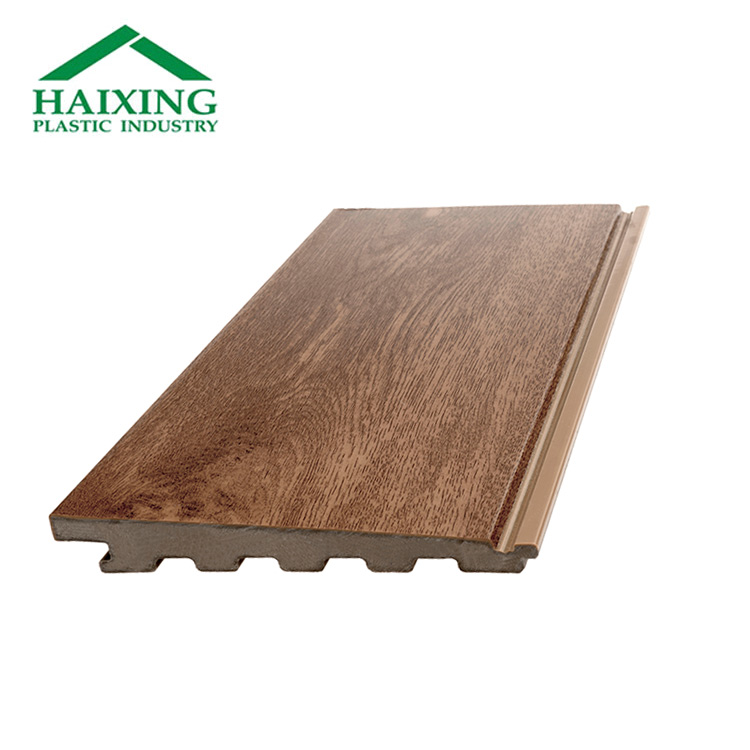 Extrusion Technique PVC/WPC Outdoor Wood Plastic Wall Panel Covering Contemporary Design Style