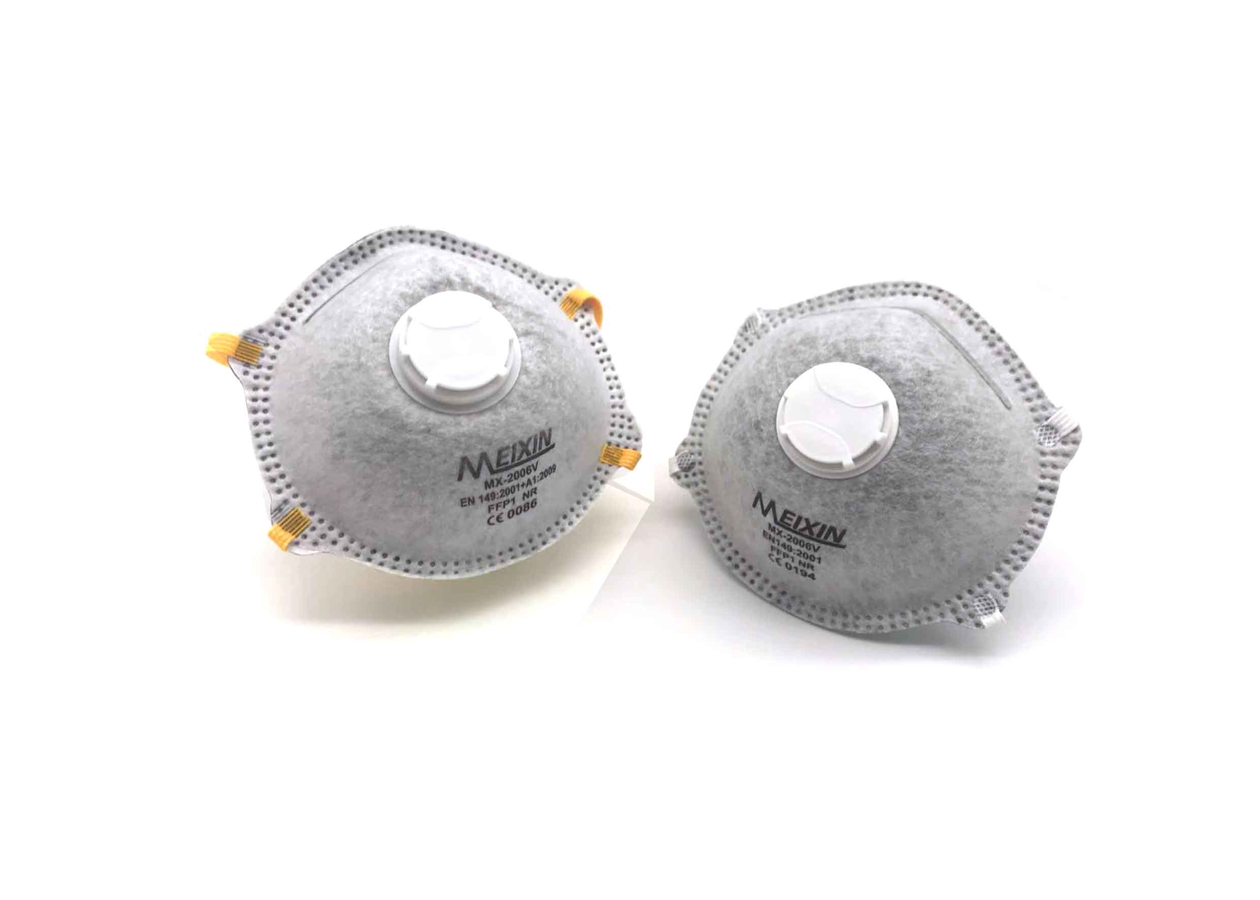 FFP1 Carbon Filter Face Mask 4 Plys Layer Structure High Filtration Efficiency