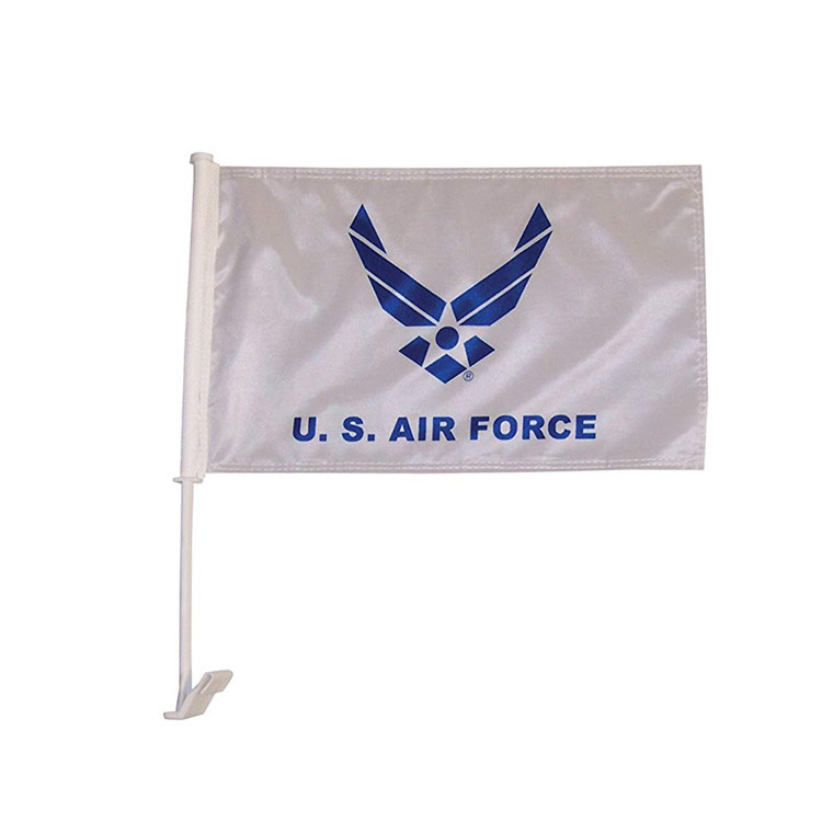 100% Polyester Car Air Force Flag Screen Printed Double Stitch Clean Cut Finishing