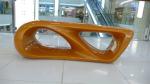 Morden moon shape large plaza bench Stool Multifunctional fiberglass Chair