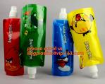 Soft Foldable Water Bags Sports Bottle Drinking Water Bag,500ml Foldable