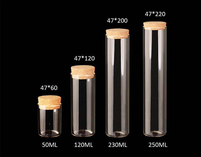47mm Hot Sale Glass Jars Bottles with Cork lid, for Jewelry, Party Favors, DIY, Projects, Decoration