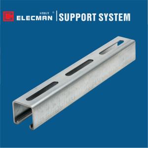 China Long Slotted 41 X 41 Slotted Channel 41 X 21 Slotted U Channel Hot Dipped Galvanised on sale