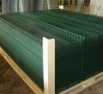 Green Black Vinyl Coated Welded Wire Fencing , Railway Garden Wire Fencing