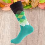 Eco - Friendly Trendy Dress Socks For Men , Colorful Funny Crazy Novelty Funky