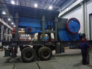 Quality Hard Rocks Wheel 200t/H Mobile Crushing Plant wholesale