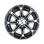 Machined Matte Black Golf Cart Wheels 12 Inch 14 Inch PCD 101.6