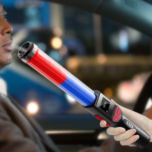 Quality Red And Blue Baton Alcohol Blowing Device / Breath Analyser Machine wholesale