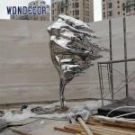 Outdoor Garden Forged Metal Sculpture Abstract Women'S Stainless Steel Sculpture