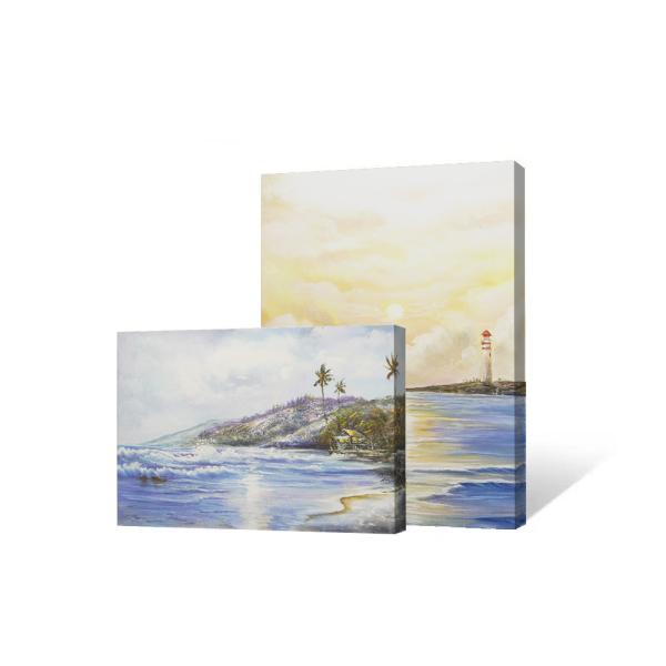 Customized Size Hand Painted Oil Painting Modern Wall Decoration Art Sailboat