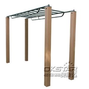 Quality Steel outdoor exercise equipment horizontal ladder climbing ladder monkey bars wholesale