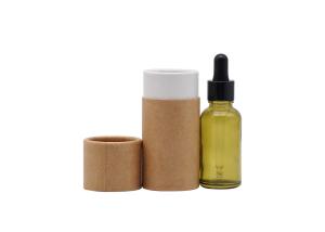 Quality Cosmetic 30ml Essential Oil Bottle Green Glass Dropper Screen Printing wholesale