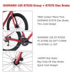 Black Red SAVA Gravel Bike Racer 700cx40c Trail Double Disc Brake