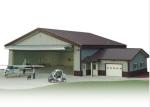 Topshaw Light Steel Structure Pre-fabricated Workshop Shed Hangar Steel