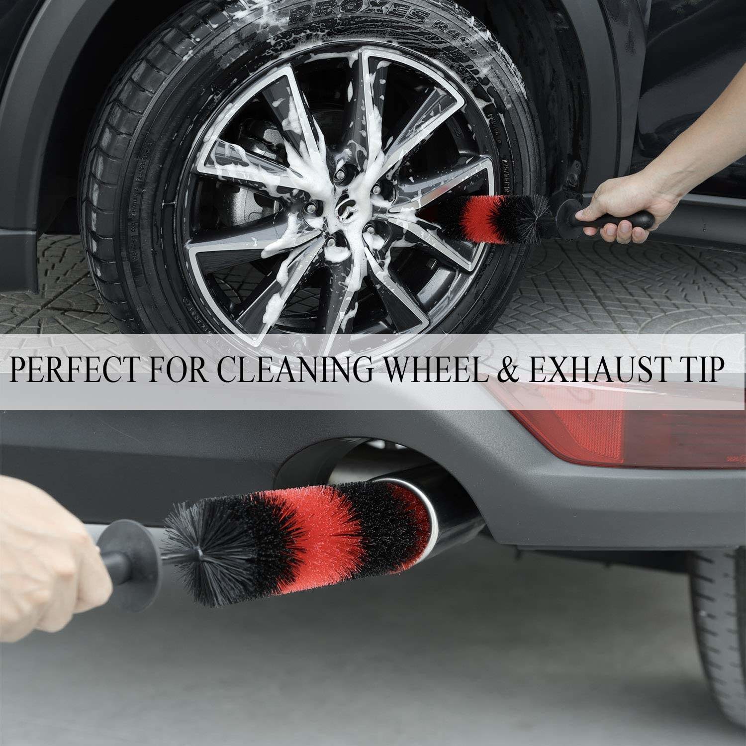 Car Tire Rim Woollywormit Wheel Brush Alloy Wheel Brush Decontamination Tool
