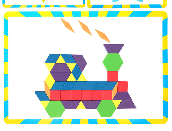 Magnetic Shapes Fridge Magnet Puzzle Non Toxic Water Resistance For Child