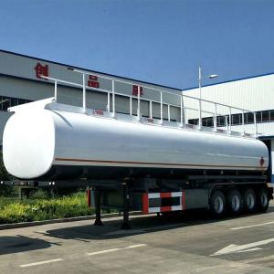 Quality 42000 Liters Oil Fuel Tank Heavy Duty Semi Trailers With Carbon Steel Matrrial And FUWA Axle wholesale
