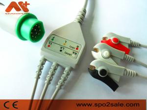 Quality CFS 3 Lead Patient Monitor Cables 10 Pin Siemens Ecg Cable wholesale